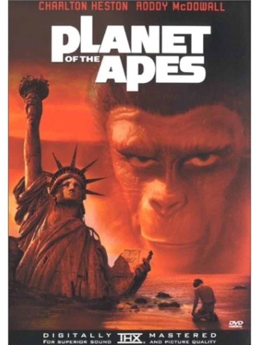 Planet of the Apes [ DVD, 2000 ] Charlton Heston Roddy McDowall Wide Screen